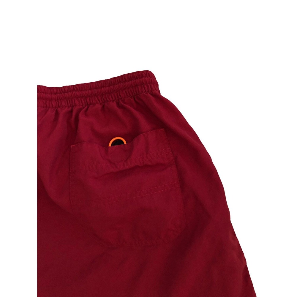 VTG 90s Reebok Mens Red Swim Trunks Size XL - Logo - Unlined - Pocket - Shorts - Picture 4 of 6